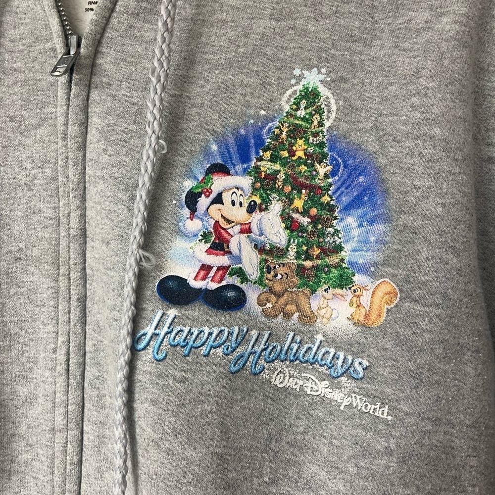 Disney Parks Mickey and Friends Holiday Hoodie - Picture 3 of 5